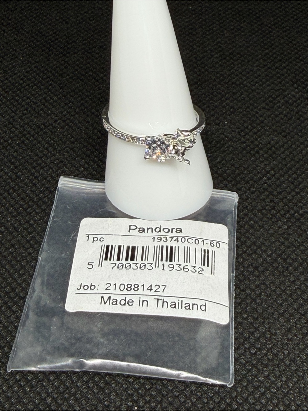 Pandora Disney’s Stich & Stone Ring - 193740C01-60 Ring Size 9.5